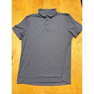 Lululemon Evolution Polo Shirt Mens Large  Activewear Athletic Golf  Maroon